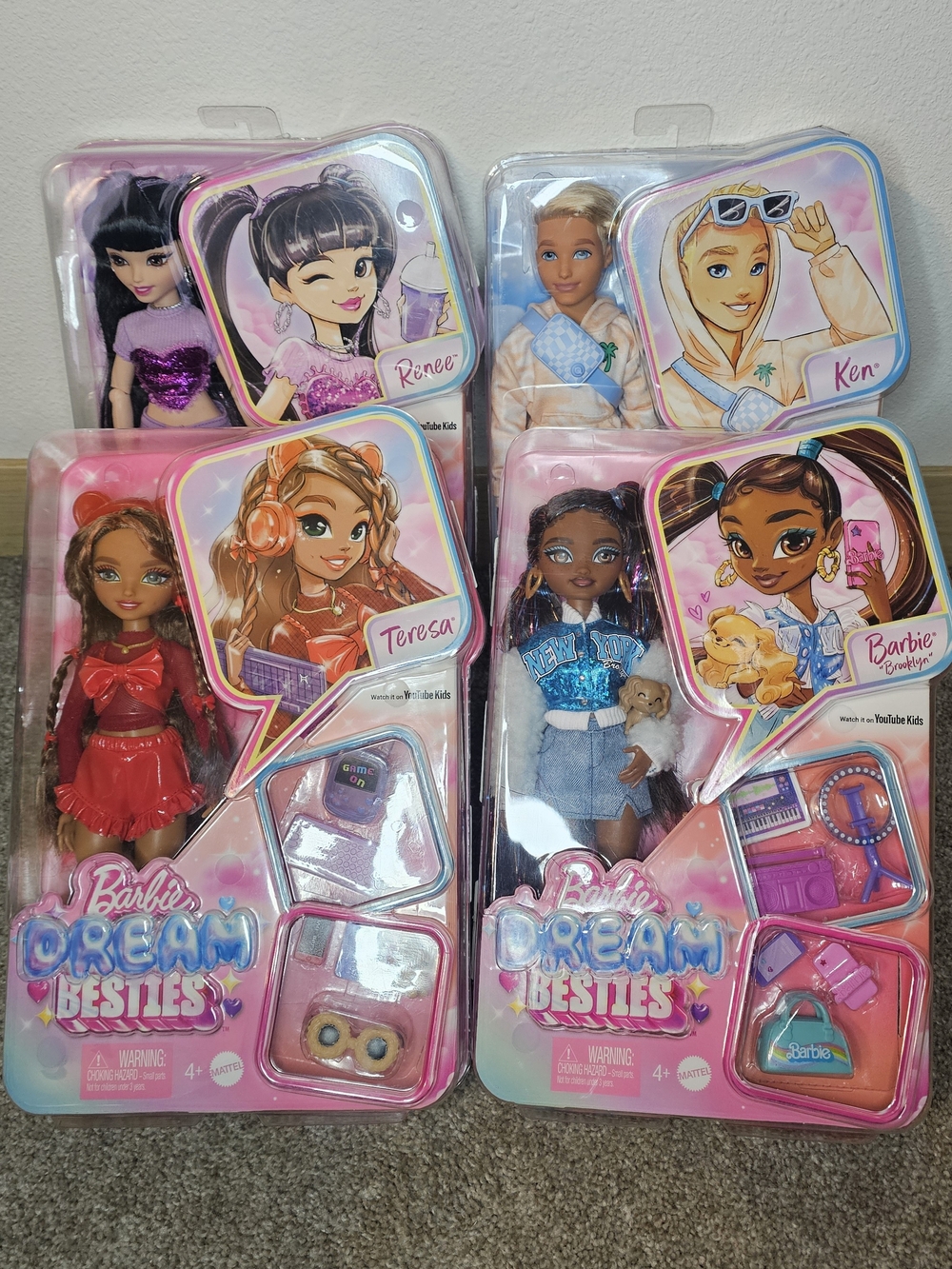 Barbie Dream Besties Dolls Set - Assorted Pink Characters